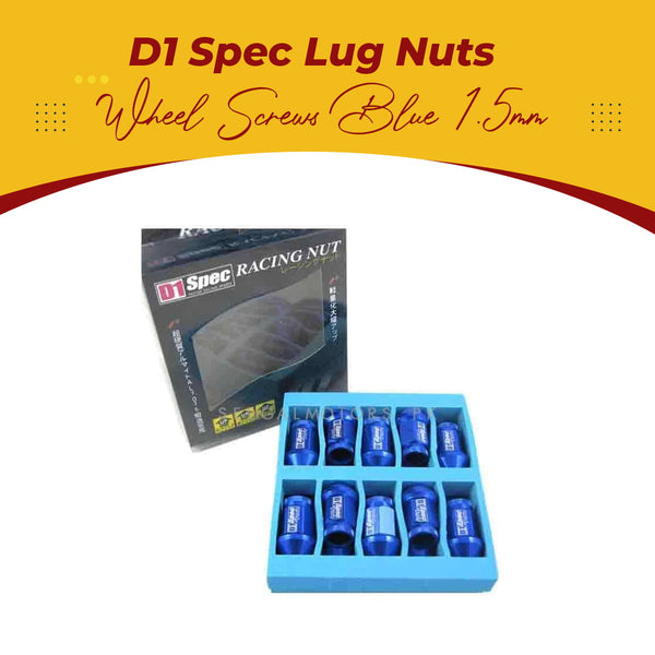 D1 Spec Lug Nuts / Wheel Nuts / Wheel Screws Blue 1.5mm