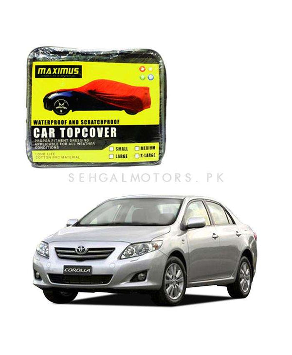 Toyota Corolla Maximus Non Woven Scratchproof Waterproof Car Top Cover - Model 2008-2014