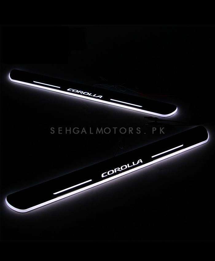 Toyota Corolla Glass LED Sill Plates / Skuff LED panels - Model 2014-2017