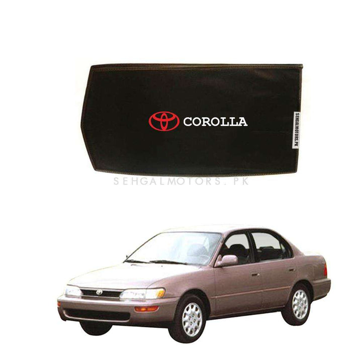 Toyota Corolla Foldable & Flexible Side Sunshade with Logo - Model - 1994-2002