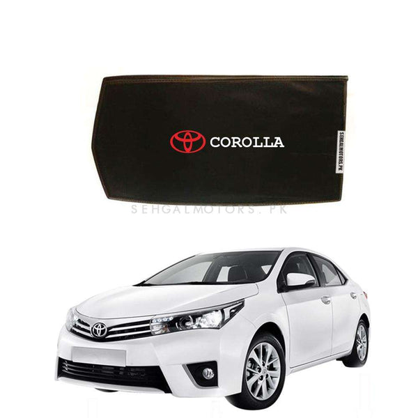 Toyota Corolla Foldable & Flexible Side Sunshade with Logo - Model 2014-2021