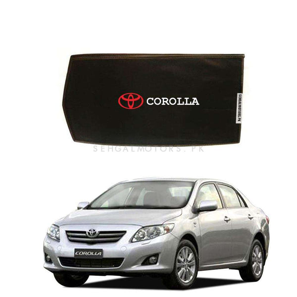 Toyota Corolla Foldable & Flexible Side Sunshade with Logo - Model - 2008-2014