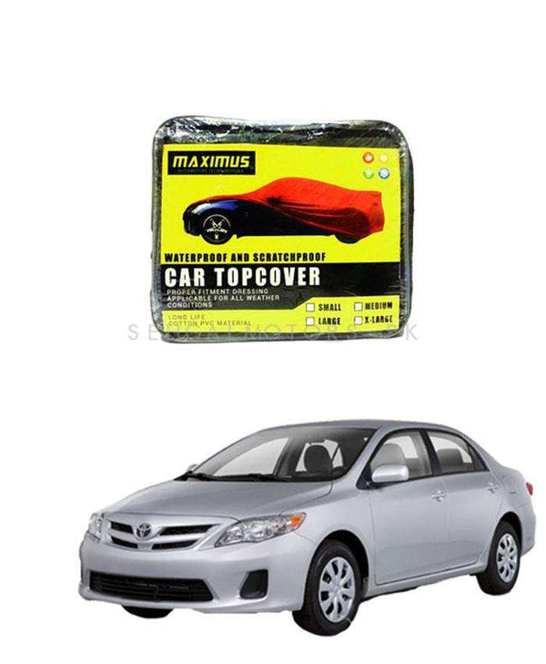Toyota Corolla Maximus Non Woven Scratchproof Waterproof Car Top Cover - Model 2012-2014