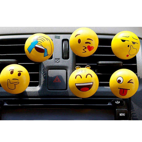 Smiley Emoticon Emoji AC Vent Car Perfume - Each Random