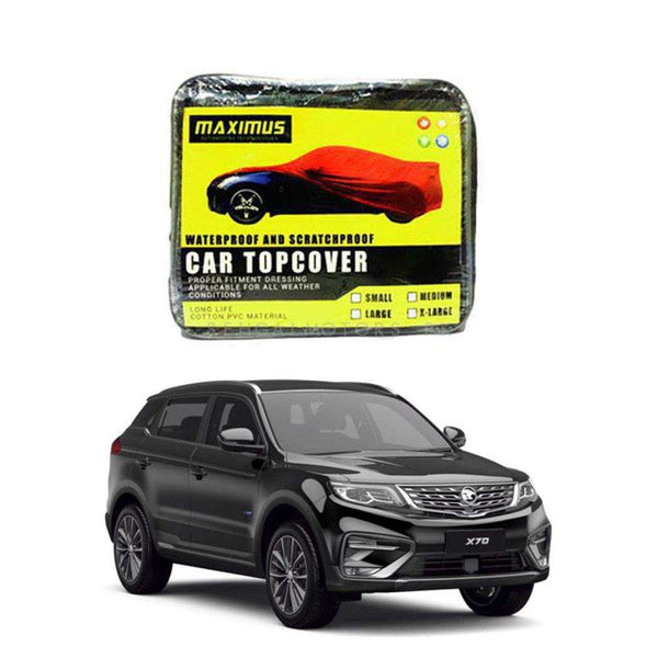 Proton X70 Maximus Non Woven Scratchproof Waterproof Car Top Cover - Model 2021-2024