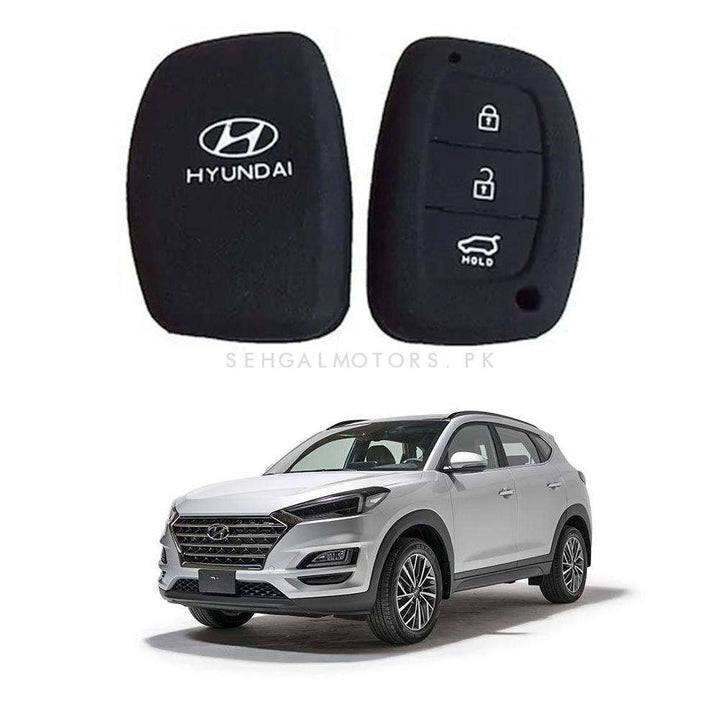 Hyundai Tucson PVC Silicone Protection Key Cover 3 Button - Model 2020-2024