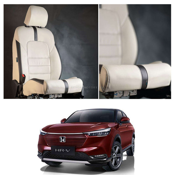 Honda HRV Type R Beige Black Seat Covers - Model 2022-2023