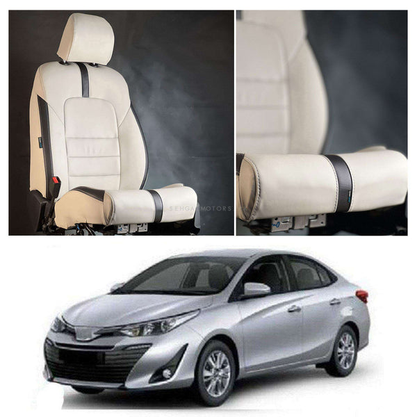 Toyota Yaris Type R Beige Black Seat Covers - Model 2020-2021