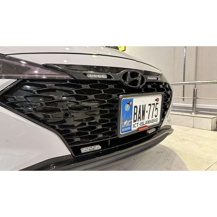 Hyundai Elantra Front Grille With Chrome - Model 2021-2024