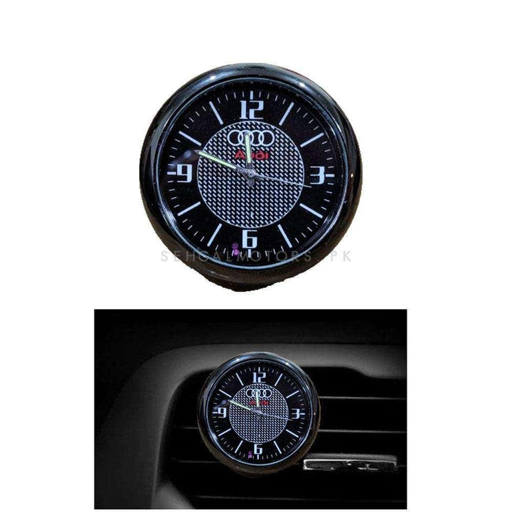 Audi Car Dashboard Or AC Grill Clock SehgalMotors.pk