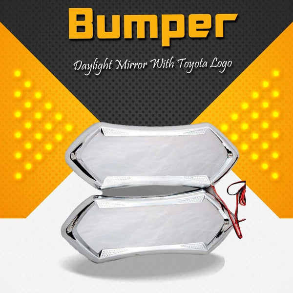 Bumper Daylight Mirror with Toyota Logo SehgalMotors.pk