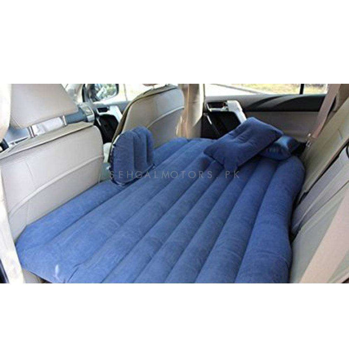 Car Back Seat Air Inflatable Mattress Portable Bed Blue SehgalMotors.pk