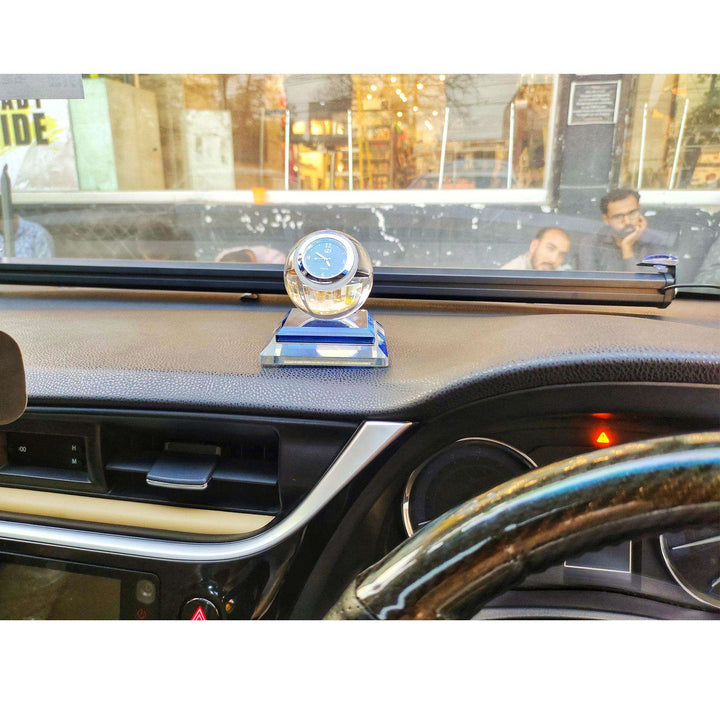 Car Dashboard Elegant Glass Globe Clock SehgalMotors.pk