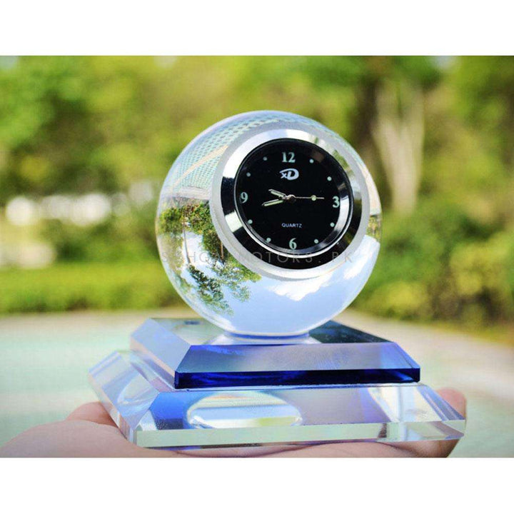 Car Dashboard Elegant Glass Globe Clock SehgalMotors.pk
