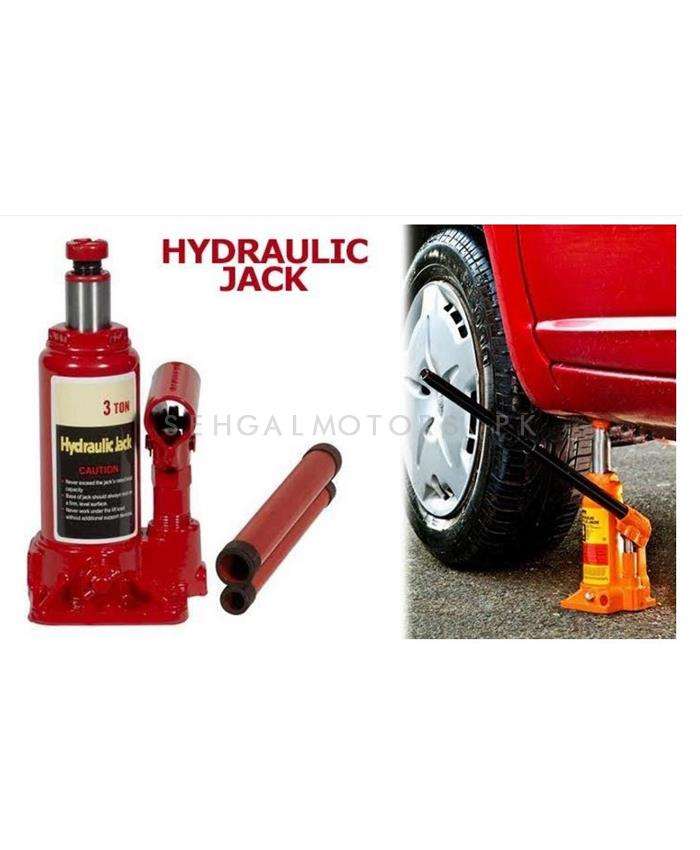 Car Hydraulic Jack With Manual Handle Heavy Duty- 3 Ton SehgalMotors.pk
