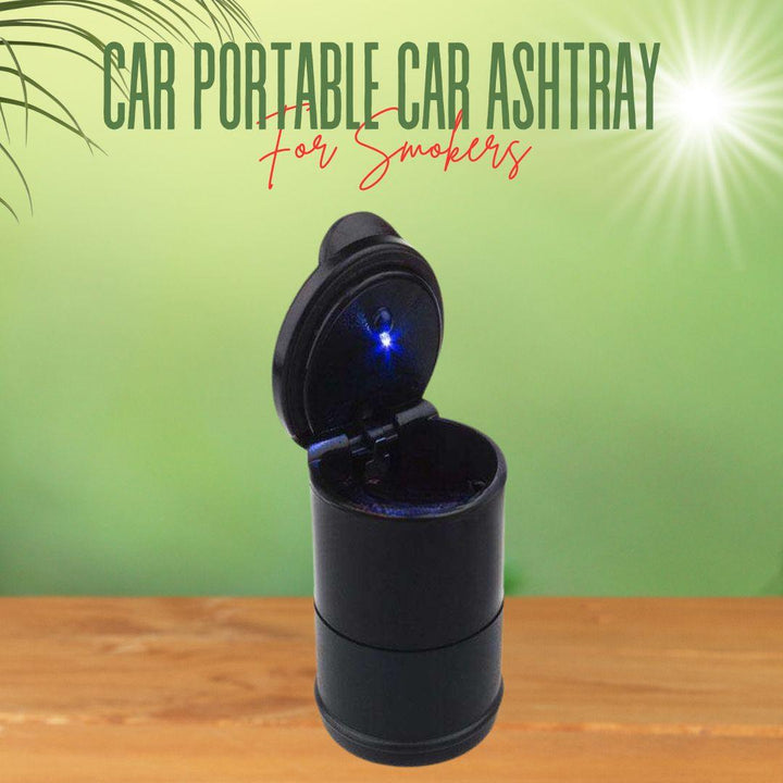 Car Portable Car Ashtray For Smokers With LED Light SehgalMotors.pk