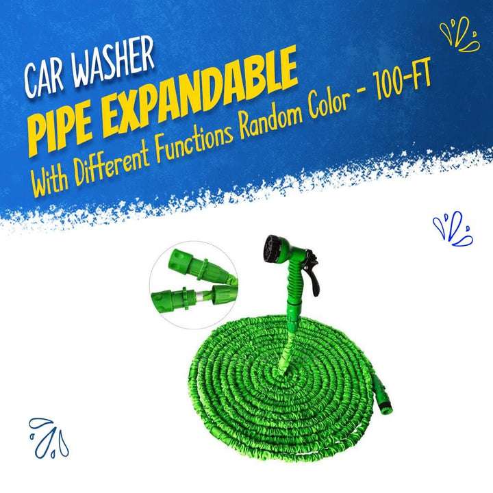 Car Washer Pipe Expandable with Different Functions Random Color - 100-FT SehgalMotors.pk