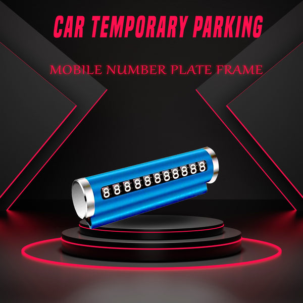 Car temporary Parking Mobile Number Plate Frame SehgalMotors.pk