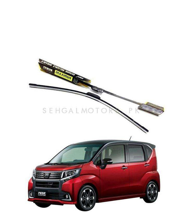Daihatsu Move Maximus Premium Silicone Wiper Blades - Model 2014-2017 SehgalMotors.pk