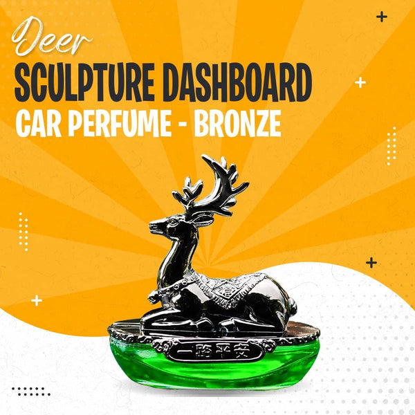 Deer Sculpture Dashboard Car Perfume - Bronze SehgalMotors.pk