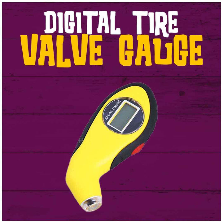 Digital Tire Tyre Valve Gauge - Multi - Digital Tire Tyre Valve Air Pressure Monitor Gauge SehgalMotors.pk