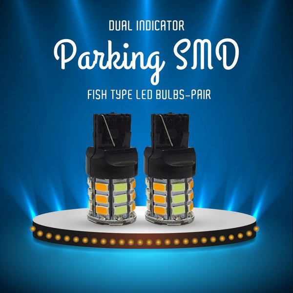 Dual Indicator Fish Type Parking SMD LED Bulbs-Pair SehgalMotors.pk