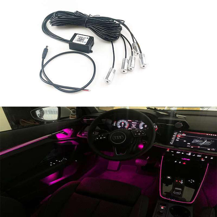 EL Glow Wire for Interior / Dashboard LED Light 6 Points With Acrylic - Multi SehgalMotors.pk
