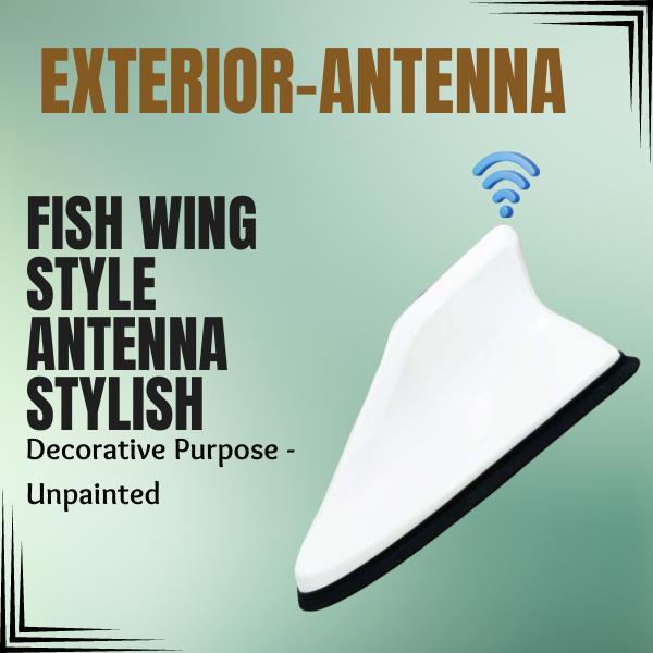 Fish Wing Style Antenna Stylish Decorative Purpose - Unpainted SehgalMotors.pk