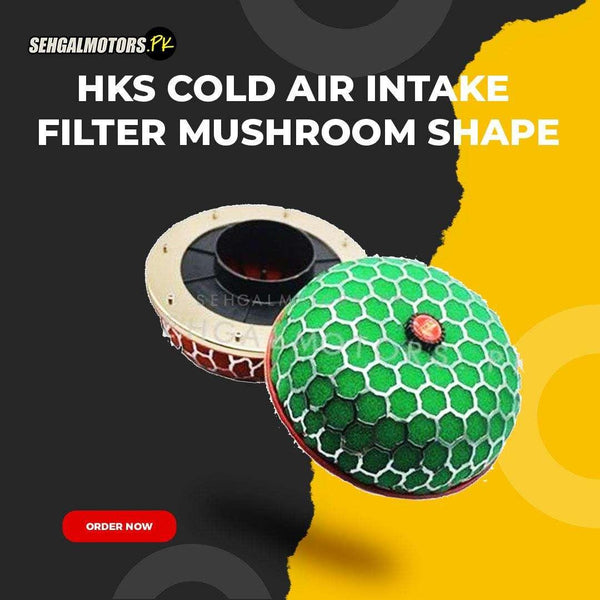 HKS Cold Air Intake Filter Mushroom Shape - Round Mushroom Super Power Car Air Filter Cleaner Intake Flow | Intake Filter | Cold Intake Filter | SehgalMotors.pk