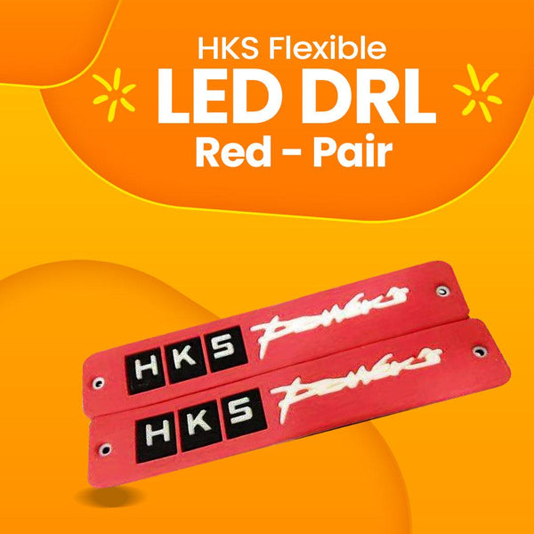HKS Flexible LED DRL Red - Pair - Daytime Running Lights | Car Styling Led Day Light | DRL Lamp SehgalMotors.pk