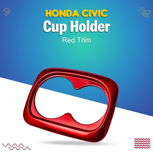 Honda Civic Cup Holder Red Trim - Model 2016-2021 - ( 100302843 ) SehgalMotors.pk