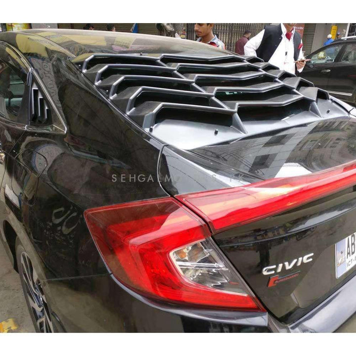 Honda Civic Louver Back Screen Rack Evo Style - Model 2016-2021 SehgalMotors.pk