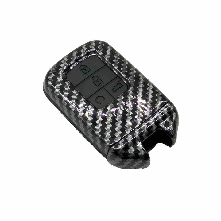 Honda Civic Plastic Protection Key Cover Carbon Fiber With Black PVC 4 Buttons - Model 2016-2021 SehgalMotors.pk