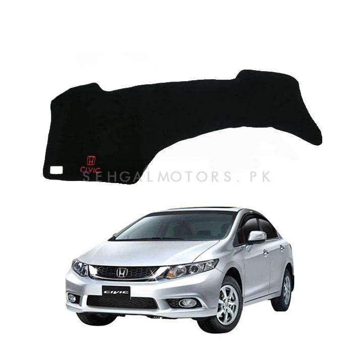 Honda Civic Rebirth Dashboard Carpet For Protection and Heat Resistance Black - Model-2012-2016 SehgalMotors.pk