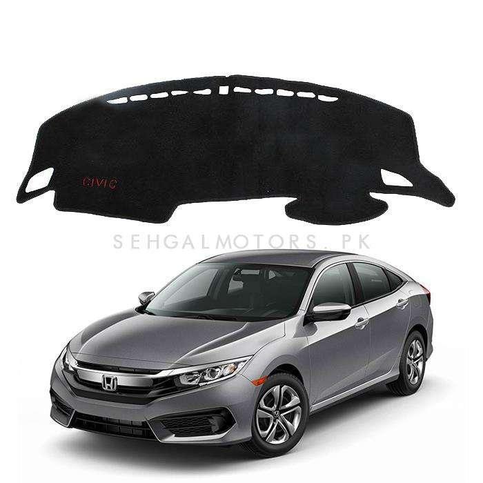 Honda Civic X Dashboard Carpet For Protection and Heat Resistance Black - Model - 2016 -2021 SehgalMotors.pk