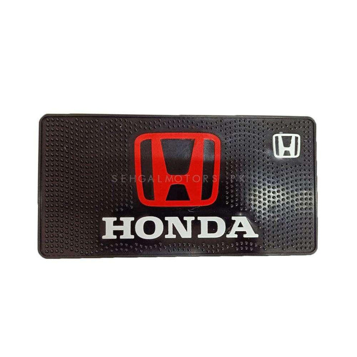 Honda Logo Anti-Skid Nonslip Dashboard Mats - Multi - Silicon Type Material | Car Anti Slip Mat SehgalMotors.pk