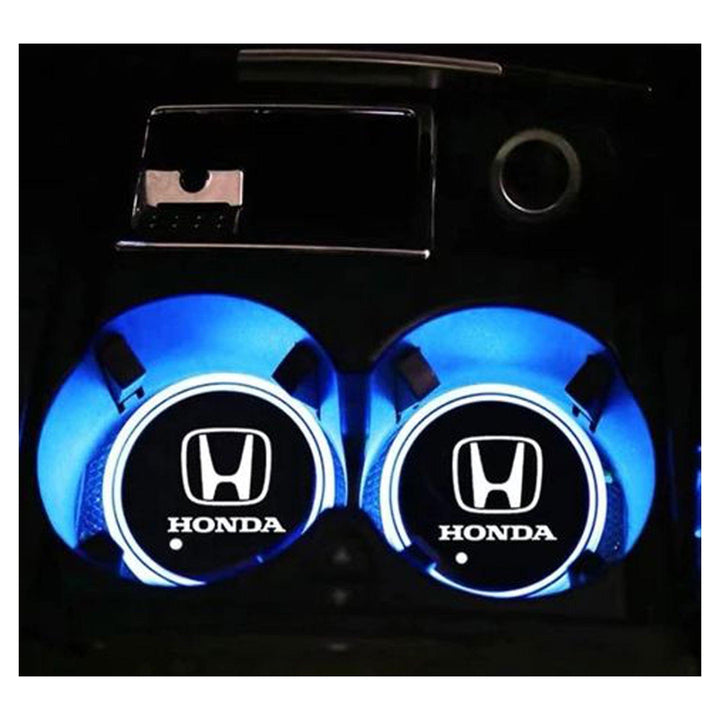 Honda RGB LED Car Cup Holder Plate - 1 piece SehgalMotors.pk