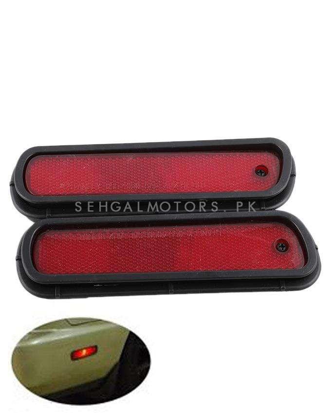 JDM Style Bumper Rear Marker Lamps Red Color SehgalMotors.pk