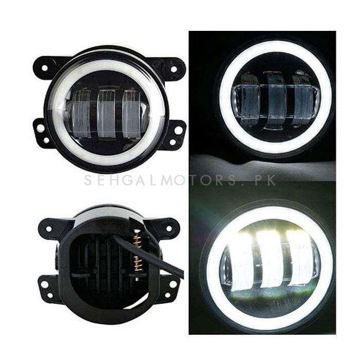 Jeep Fog Lamps Bumper Light Style B Small For Bumper - Pair SehgalMotors.pk