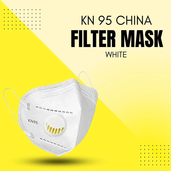 KN 95 Face Mask with Filter China - Pack of 5 - Protection against Coronavirus COVID 19 Virus Precaution Reusable Respiratory KN-95 KN95 Masks SehgalMotors.pk