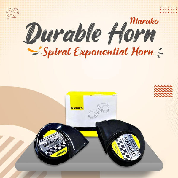 Maruko Durable Horn - Loud Horn | Spiral Exponential Horn | Vehicle Horn | Snail Horn SehgalMotors.pk