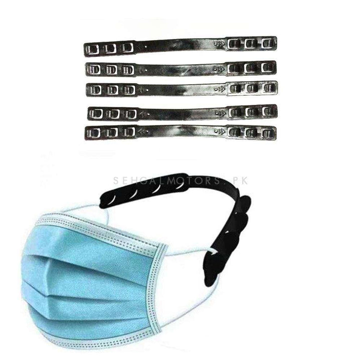 Mask Hook Adjustable Extension Buckle - Multi - Ear Grips Holder Anti-pain | Anti-Slip Reusable Soft - Pack of 5 SehgalMotors.pk