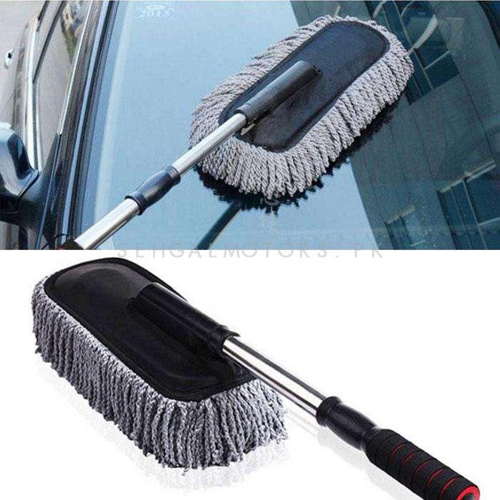 Maximus Car Big Duster and Wash Brush - Dusting for Car | Microfiber Expandable Wet & Dry Use Duster SehgalMotors.pk