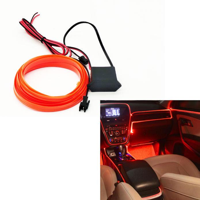Maximus EL Glow Wire For Interior / Dashboard LED Light 2Meters (6ft) - Orange SehgalMotors.pk