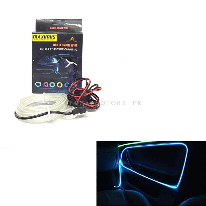 Maximus EL Glow Wire for Interior / Dashboard LED Light 2Meters (6ft) - Ice Blue SehgalMotors.pk