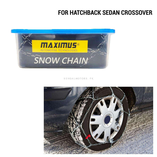 Maximus Emergency Anti-Skid Tire Snow Chain - For Sedan Crossover SehgalMotors.pk