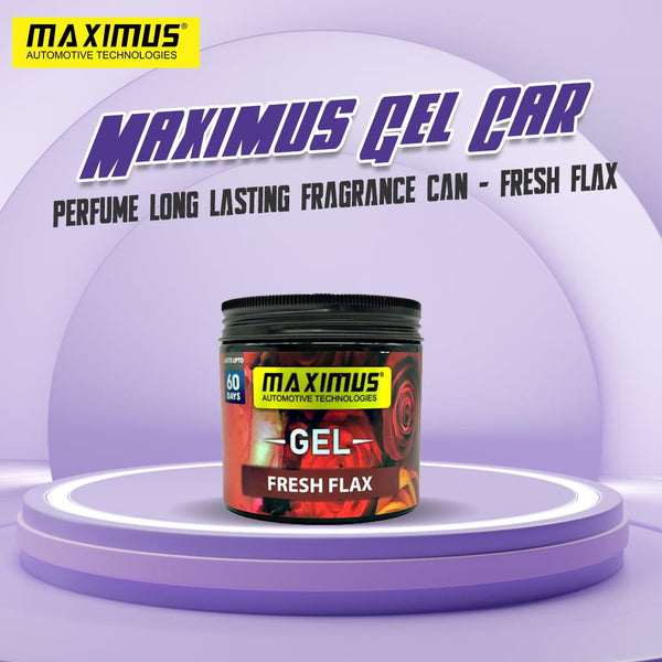 Maximus Gel Car Perfume Long Lasting Fragrance Can - Fresh Flax SehgalMotors.pk