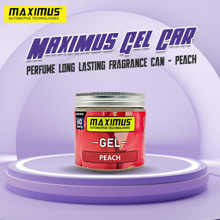 Maximus Gel Car Perfume Long Lasting Fragrance Can - Peach SehgalMotors.pk