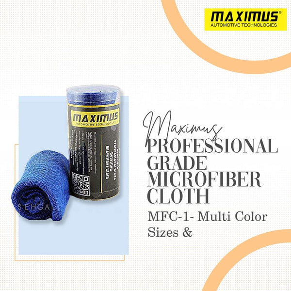 Maximus Professional Grade Microfiber Cloth MFC-1- Multi Color & Sizes SehgalMotors.pk