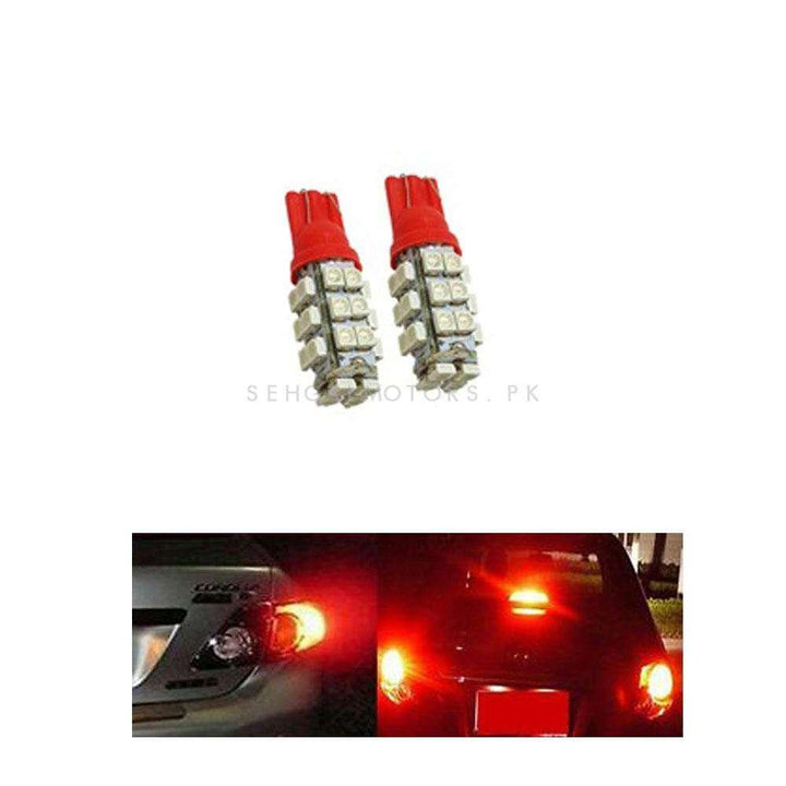 Maximus SMD 28 Parking Light Red - Pair - Led Light Bulb For Parking | SMD Car I Exterior Lamps Parking Lights Car Accessories SehgalMotors.pk